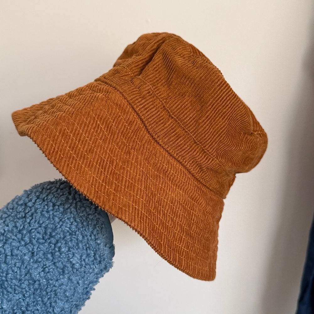 Free People Brown Corduroy Bucket Hat